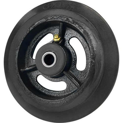 Mold-On Rubber Wheel, 6'' (152 mm) Dia. x 1-1/2" (38 mm) W, 450 lbs. (204 kg.) Capacity Advanced Consulting and Training Ltd.