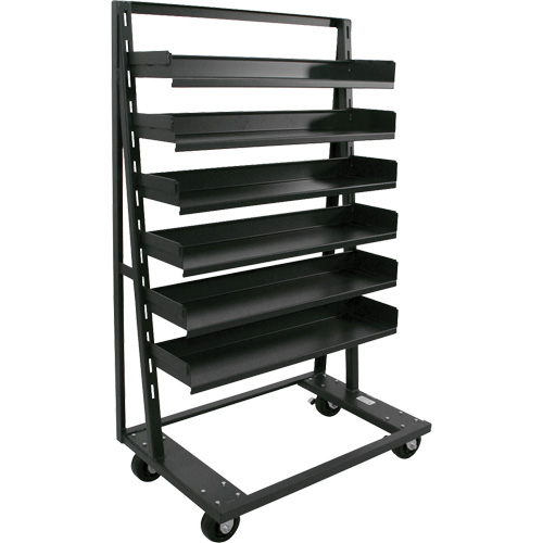 Chariot &agrave; cadre en A robuste &agrave; un c&ocirc;t&eacute; avec 6 plateaux, 38" x 25" x 63", Capacit&eacute; 2500 lb Advanced Consulting and Training Ltd.