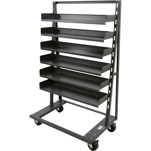 Chariot &agrave; cadre en A robuste &agrave; un c&ocirc;t&eacute; avec 6 plateaux, 38" x 25" x 63", Capacit&eacute; 2500 lb Advanced Consulting and Training Ltd.