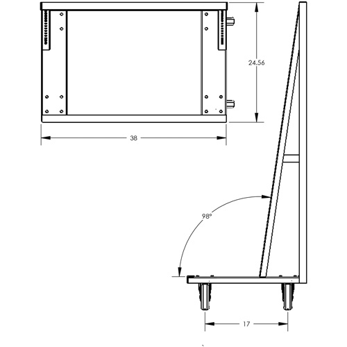 Chariot &agrave; cadre en A robuste &agrave; un c&ocirc;t&eacute; avec 6 plateaux, 38" x 25" x 63", Capacit&eacute; 2500 lb Advanced Consulting and Training Ltd.