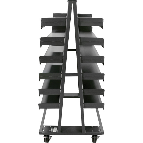 Chariot &agrave; cadre en A robuste &agrave; deux c&ocirc;t&eacute;s avec 12 plateaux, 38" x 30" x 63", Capacit&eacute; 2500 lb Advanced Consulting and Training Ltd.