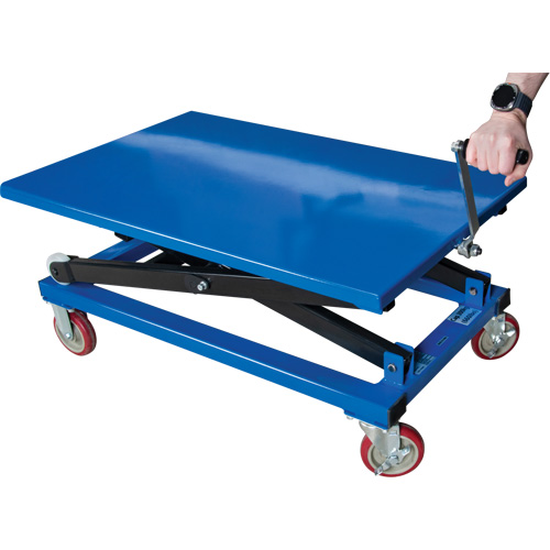 Manual Scissor Lift Table, 37-3/8" L x 23-5/8" W, Steel, 660 lbs. Capacity Advanced Consulting and Training Ltd.