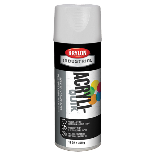 Laque industrielle Acryli-Quik, Blanc, Brillant, 12 oz, Canette a&eacute;rosol Advanced Consulting and Training Ltd.