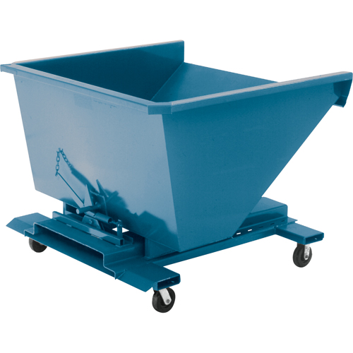 Self-Dumping Hopper, Steel, 2 cu.yd., Blue Advanced Consulting and Training Ltd.