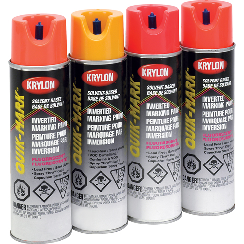 Industrial Quik-Mark Solvent-Based Inverted Marking Paint, 17 oz., Aerosol Can Advanced Consulting and Training Ltd.