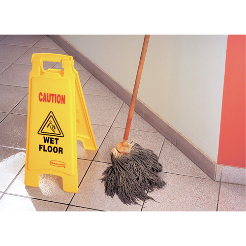 Panneaux d'avertissement de plancher mouill&eacute;, Anglais avec pictogramme Advanced Consulting and Training Ltd.