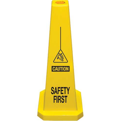 C&ocirc;nes de d&eacute;viation  Safety First , Anglais avec pictogramme Advanced Consulting and Training Ltd.