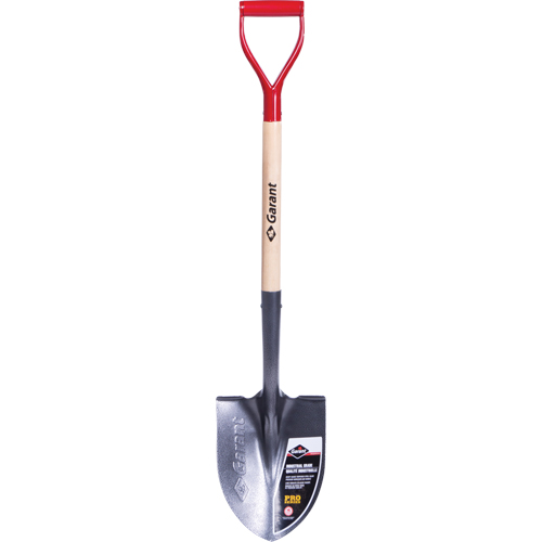 Pro Round Point Shovel, Tempered Steel Blade, Wood, D-Grip Handle Advanced Consulting and Training Ltd.