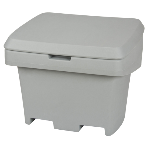 Heavy-Duty Outdoor Salt and Sand Storage Container, 30" x 24" x 24", 5.5 cu. Ft., Grey Advanced Consulting and Training Ltd.
