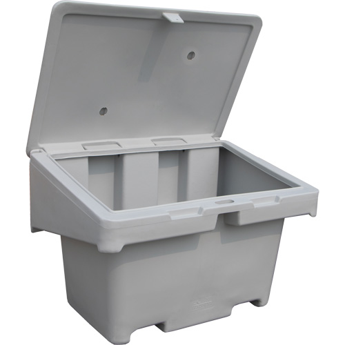 Contenants pour sel & sable SOS, Avec Moraillon, 42" x 29" x 30", 11 pi³, Gris Advanced Consulting and Training Ltd.