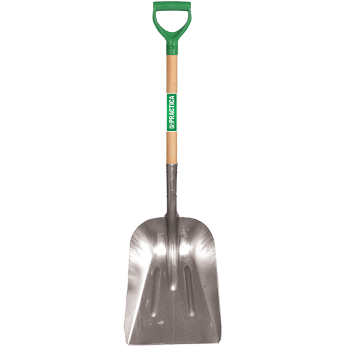 Scoop Shovel, Wood, Aluminum Blade, D-Grip Handle, 29" Length Advanced Consulting and Training Ltd.