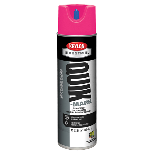 Peinture de marquage industrielle invers&eacute;e &agrave; base de solvant Quik-Mark, 17 oz, Canette a&eacute;rosol Advanced Consulting and Training Ltd.