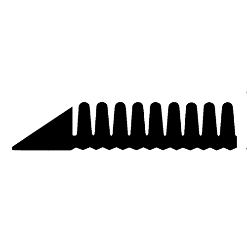 Mat-A-Dor Mat, Rubber, Scraper Type, Finger Tip Style Pattern, 3' x 6', Black Advanced Consulting and Training Ltd.