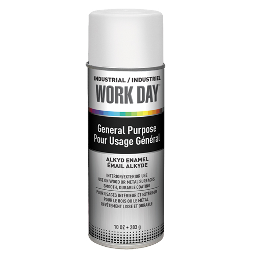 Industrial Work Day Paint, White, Gloss, 10 oz., Aerosol Can Advanced Consulting and Training Ltd.