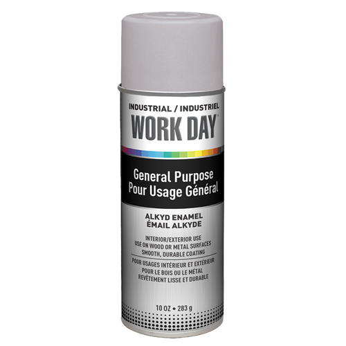 Peinture industrielle Work Day, Gris, Tr&egrave;s mat, 10 oz, Canette a&eacute;rosol Advanced Consulting and Training Ltd.