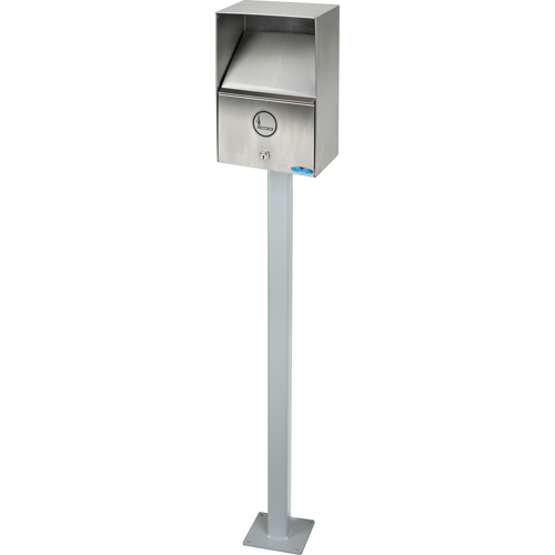 Smoking Receptacles, Wall-Mount, Stainless Steel, 3.3 Litres Capacity, 13-1/2" Height Advanced Consulting and Training Ltd.