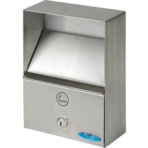 Smoking Receptacles, Wall-Mount, Stainless Steel, 1 Litres Capacity, 9" Height Advanced Consulting and Training Ltd.