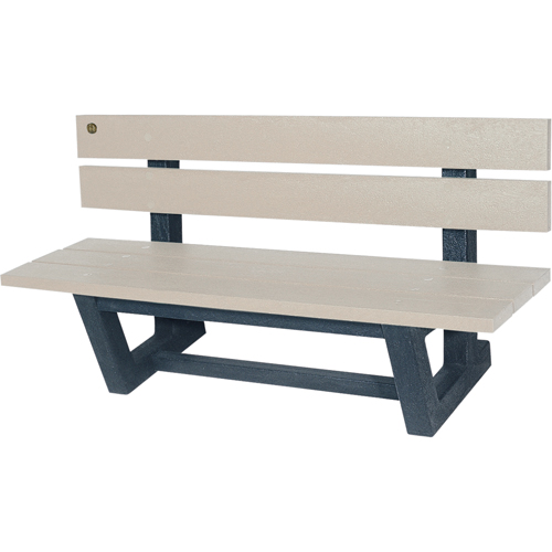 Bancs de parc d'ext&eacute;rieur, Plastique recycl&eacute;, 60" lo x 22-13/16" la x 29-13/16" h, Sable Advanced Consulting and Training Ltd.
