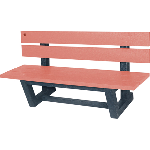 Outdoor Park Benches, Recycled Plastic, 72" L x 23-3/16" W x 29-13/16" H, Redwood Advanced Consulting and Training Ltd.
