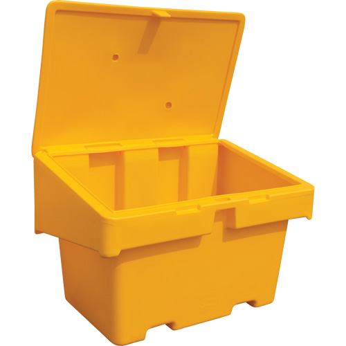 Contenants pour sel & sable SOS, Avec Moraillon, 48" x 33" x 34", 18,5 pi³, Jaune Advanced Consulting and Training Ltd.