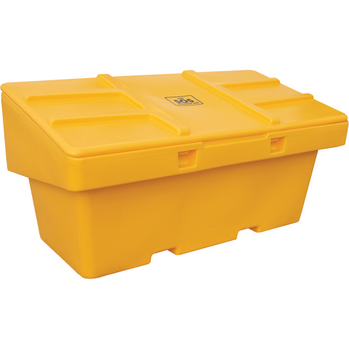 Contenants pour sel & sable SOS, Avec Moraillon, 72" x 36" x 36", 36 pi³, Jaune Advanced Consulting and Training Ltd.