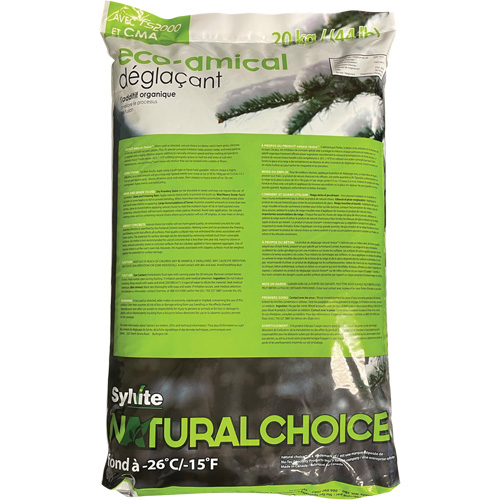 Produits de d&eacute;glaçage Natural Choice, Sac, 44 lb(20 kg), Point de fonte -26°C (-14,8°F) Advanced Consulting and Training Ltd.