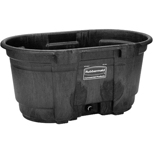Stock Tank, 31" D x 53" W x 25-1/8" H, 800 lbs. Capacity, Black Advanced Consulting and Training Ltd.