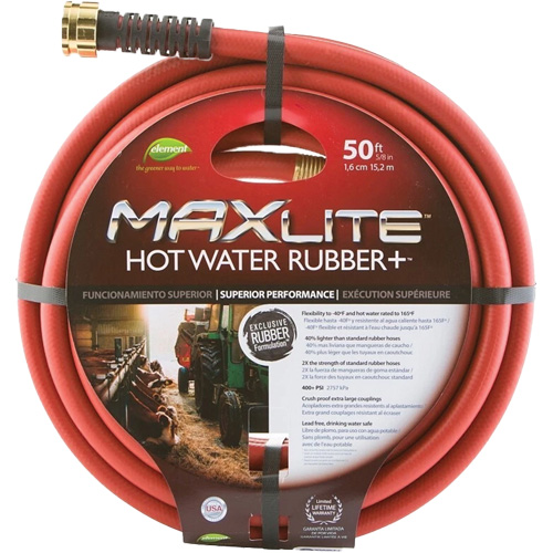 Hot Water Hose, Rubber, 5/8" dia. x 50' L Advanced Consulting and Training Ltd.