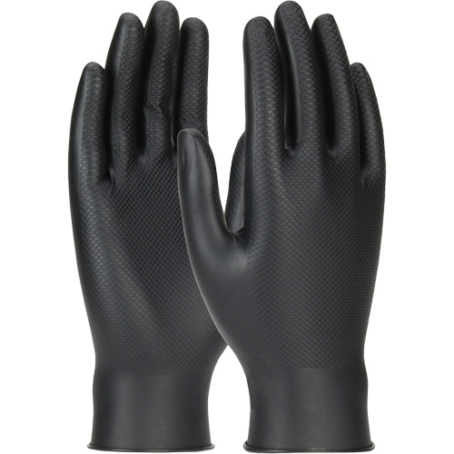 Gants jetables ambidextres Grippaz Skins, Grand, Nitrile, 6 mils, Sans poudre, Noir Advanced Consulting and Training Ltd.