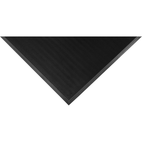 Gritstop Fingermat Matting, Rubber, Scraper Type, Textured Pattern, 2' x 2-2/3', Black Advanced Consulting and Training Ltd.