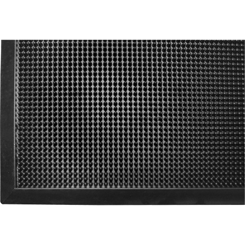 Gritstop Fingermat Matting, Rubber, Scraper Type, Textured Pattern, 2' x 2-2/3', Black Advanced Consulting and Training Ltd.