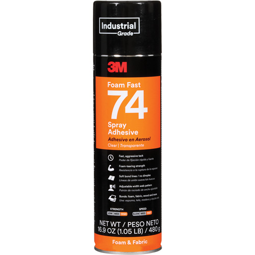 Foam Fast 74 Spray Adhesive, Clear, Aerosol Can Advanced Consulting and Training Ltd.