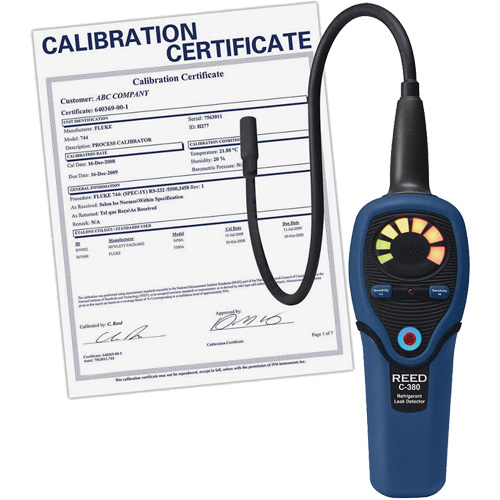 D&eacute;tecteur de fuites de r&eacute;frig&eacute;rant avec certificat de calibration Advanced Consulting and Training Ltd.