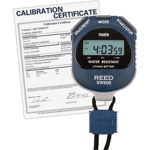 Chronom&egrave;tre REED SW600 avec certificat de calibration, Num&eacute;rique, R&eacute;sistant &agrave; l'eau Advanced Consulting and Training Ltd.