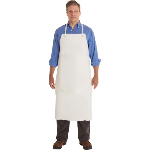 Tablier en PVC AlphaTec 56-101, PVC/Vinyle, Blanc, 33" la x 44" lo Advanced Consulting and Training Ltd.