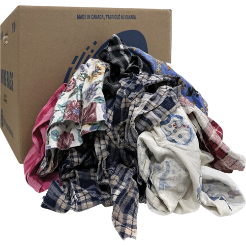 Select Wiper Rags, Flannel, Mix Colours, 20 lbs. Advanced Consulting and Training Ltd.