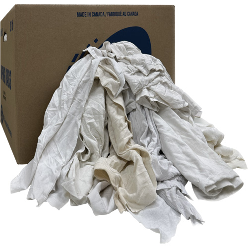 Wiper Rags Box, Ganzie, White, 20 lbs. Advanced Consulting and Training Ltd.