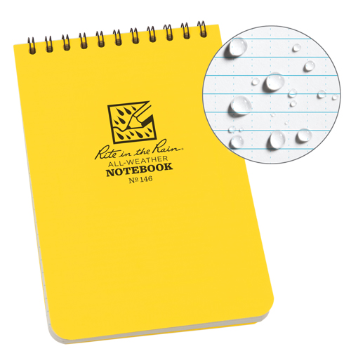 Pocket Top-Spiral Notebook, Soft Cover, Yellow, 100 Pages, 4" W x 6" L Advanced Consulting and Training Ltd.