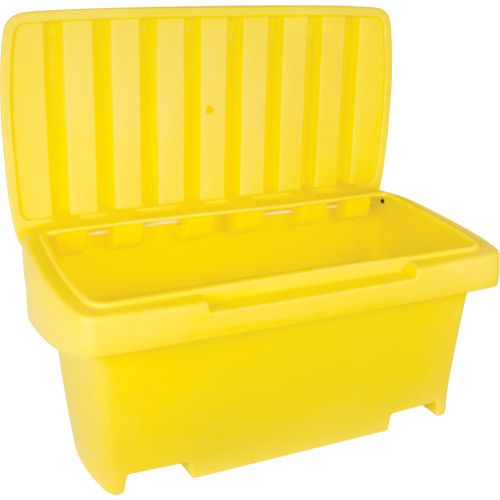 Heavy-Duty Outdoor Salt and Sand Storage Container, 24" x 48" x 24", 10 cu. Ft., Yellow Advanced Consulting and Training Ltd.