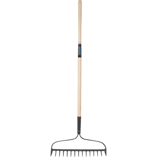 Heavy-Duty Bow Rake, Wood Handle, 58" L, 15" Blade, 15 Tines Advanced Consulting and Training Ltd.