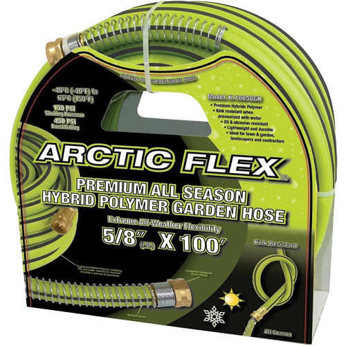 Premium Hybrid Polymer Garden Hose, PVC/Rubber, 5/8" dia. x 100' Advanced Consulting and Training Ltd.