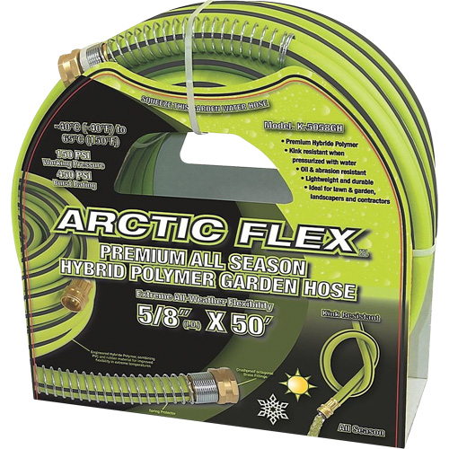 Premium Hybrid Polymer Garden Hose, PVC/Rubber, 5/8" dia. x 50' Advanced Consulting and Training Ltd.