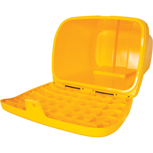 Salt & Sand Storage Bins, With Hasp, 21" x 27" x 26", 4.24 cu. ft., Yellow Advanced Consulting and Training Ltd.