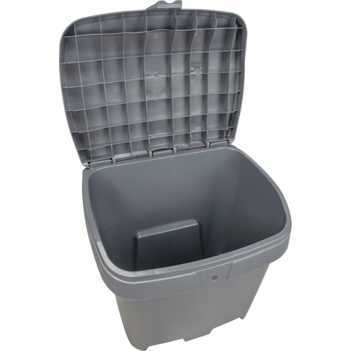 Bacs d'entreposage pour sel & sable, Avec Moraillon, 21" x 27" x 26", 4,24 pi³, Gris Advanced Consulting and Training Ltd.