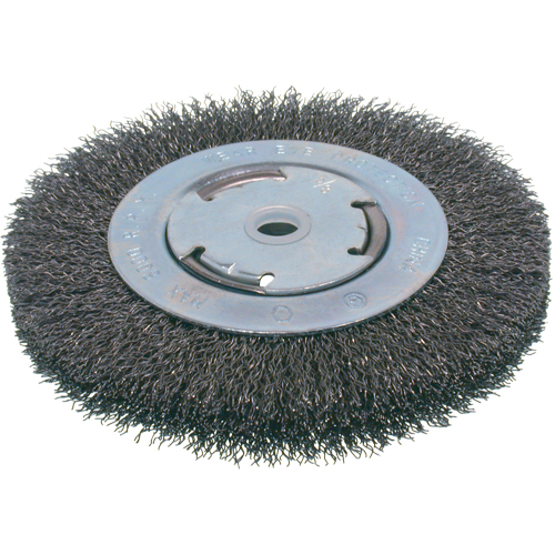 Brosses &eacute;conomiques &agrave; fils cr&ecirc;p&eacute;s - Face moyenne, 6" dia., Fils 0.014, Arbre 2" Advanced Consulting and Training Ltd.