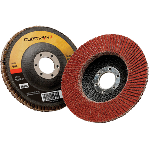 Disque &agrave; lamelles 967A T27 Cubitron II, 4-1/2" x 7/8", Type 27, Grain 40+, C&eacute;ramique Advanced Consulting and Training Ltd.