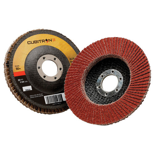 Disque &agrave; lamelles 967A T29 Cubitron II, 5" x 7/8", Type 29, Grain 40+, C&eacute;ramique Advanced Consulting and Training Ltd.