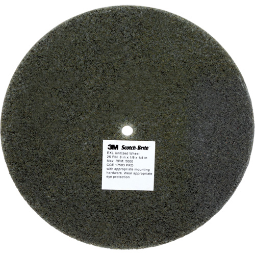 Scotch-Brite EXL Unitized Wheel, 6" x 1/8", 1/4" Arbor, Fine Grit, Silicon Carbide Advanced Consulting and Training Ltd.