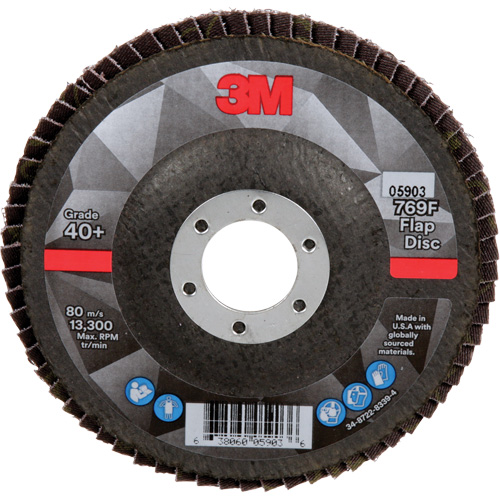 Disque &agrave; lamelles &agrave; changement rapide 769F, 4-1/2" x 7/8", Type 27, Grain 40+, C&eacute;ramique Advanced Consulting and Training Ltd.