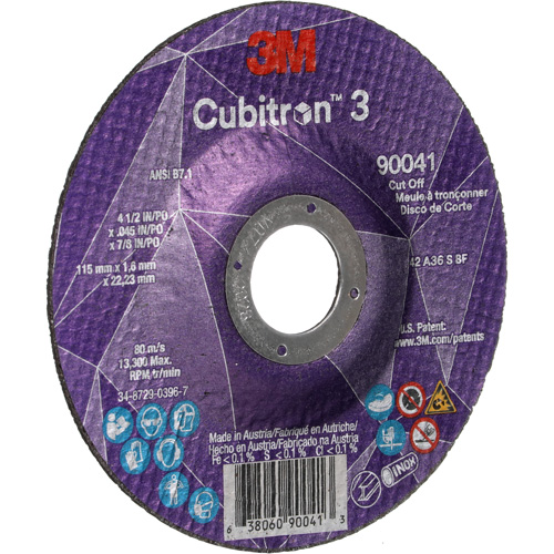 Meule &agrave; tronçonner Cubitron 3, 4-1/2" x 0,045", Arbre de 7/8", Type T27, C&eacute;ramique, 13 300 Tr/min Advanced Consulting and Training Ltd.